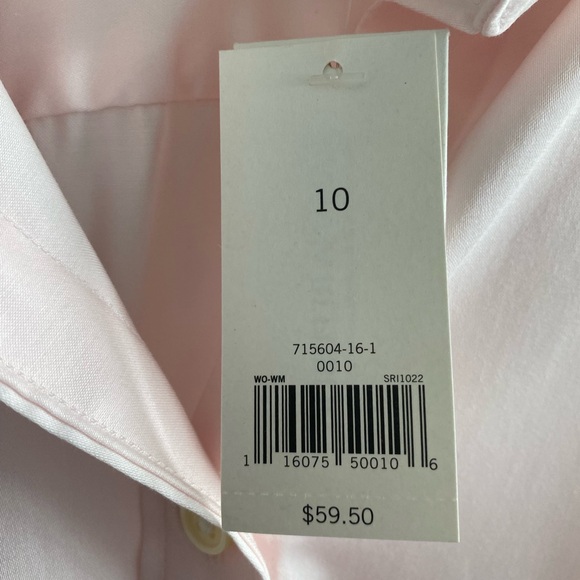 Banana Republic Pink Blouse Tailored Fit - Picture 6 of 10